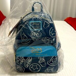 D23 Gold Member Exclusive Loungefly Backpack